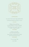 Club Luncheon Menu