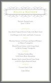 Club Reception Menu