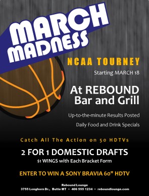 Customize March Madness Bracket Flyer