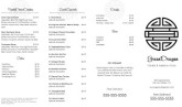 Chinese Takeout Menu