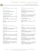 Pad Thai Menu