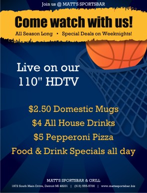 Customize March Madness Basketball Flyer