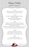 Happy Birthday Menu