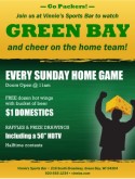 Green Bay Football Flyer