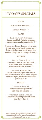 Customize Italian Fine Dining Daily Specials Menu