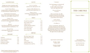 Customize Italian Fine Dining Takeout Menu