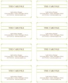 Italian Fine Dining Business Card