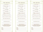 Italian Fine Dining Comment Card