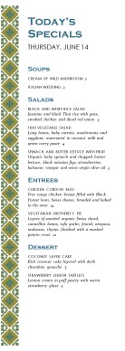 Customize Mexican Lunch Daily Specials Menu