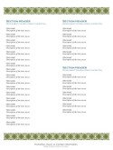 Mexican Lunch Menu Page