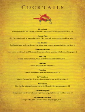 Customize Mexican Food Bar Menu