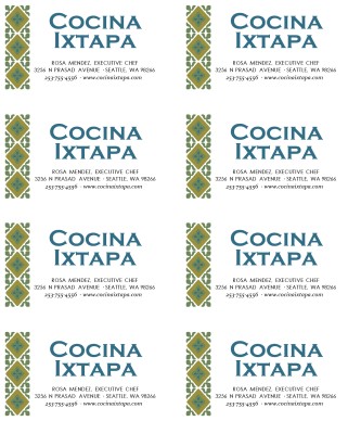 Customize Mexican Lunch Business Card