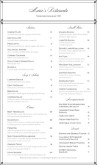 Elegant Fine Dining Menu Long