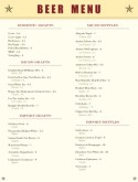 Beer Menu