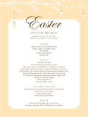 Restaurant Easter Brunch Menu