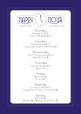 Cocktail Happy Hour Table Tent