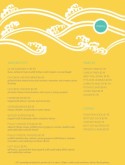 Club Snack Bar Menu