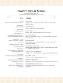 Happy Hour Party Menu