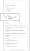 Casual Fine Dining Menu Long