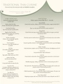 Thai Spices Menu