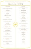 A Breakfast Menu Tabloid