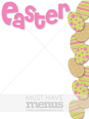 Easter Eggs Menu Background