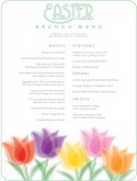 Traditional Easter Brunch Menu