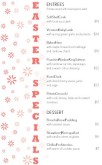 Easter Food Menu