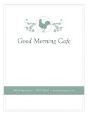 Buffet Breakfast Menu Cover
