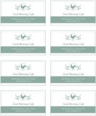 Buffet Breakfast Business Card
