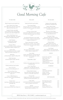 Customize Buffet Breakfast Menu Tabloid