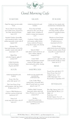 Customize Buffet Breakfast Menu Long