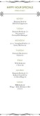Star Cafe Happy Hour Menu