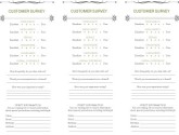 Star Cafe Comment Card