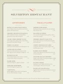 Steakhouse Dinner Menu