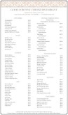 Chinese Food Menu Long