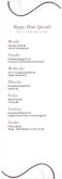 Wine Bar Happy Hour Menu