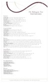 Wine Bar Menu Long