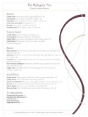 Wine Bar Dining Menu