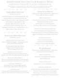 Wedding Banquet Menu