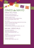 Happy Cinco de Mayo Table Tent