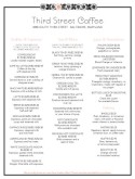 Coffeeshop Menu