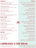 Fish House Menu