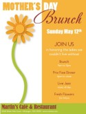 Cafe Mothers Day Flyer