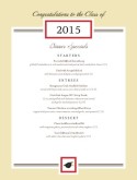 Graduation Specials Menu