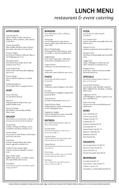 Customize Catering Platter Menu Tabloid