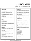 Lunch Platter Menu