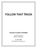 Catering Menu Cover