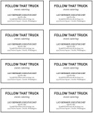 Catering Platter Business Card