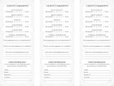 Rococo French Comment Card